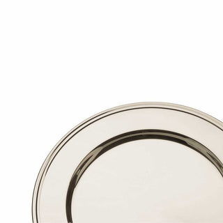 Broggi Classica presentation plate with English decoration diam. 32.5 cm. silver plated nickel - Buy now on ShopDecor - Discover the best products by BROGGI design