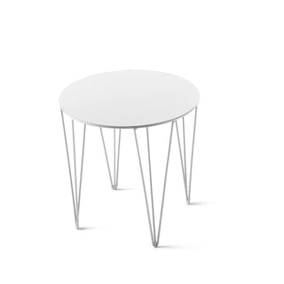 Atipico Chele diam.35 cm small Table metal White - Buy now on ShopDecor - Discover the best products by ATIPICO design