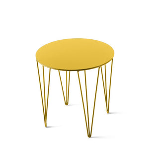 Atipico Chele diam.35 cm small Table metal Yellow - Buy now on ShopDecor - Discover the best products by ATIPICO design