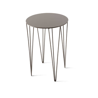 Atipico Chele diam.35 cm H50 small Table metal Dove grey - Buy now on ShopDecor - Discover the best products by ATIPICO design