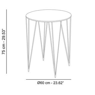 Atipico Chele diam.60 cm small Table in metal - Buy now on ShopDecor - Discover the best products by ATIPICO design