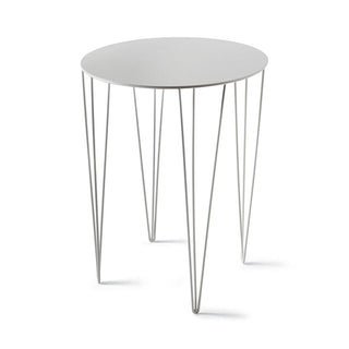 Atipico Chele diam.60 cm small Table in metal White - Buy now on ShopDecor - Discover the best products by ATIPICO design
