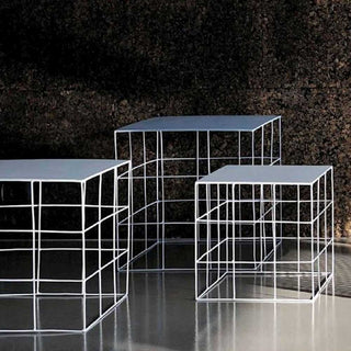 Atipico Set 3 Reton Square small tables metal - Buy now on ShopDecor - Discover the best products by ATIPICO design