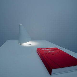 Davide Groppi Palpebra table lamp matt white