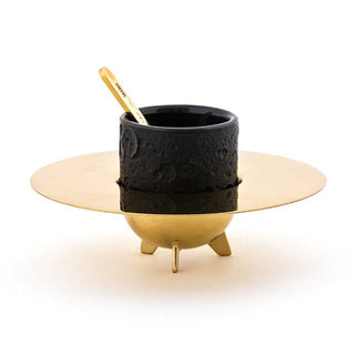 Diesel with Seletti Cosmic Diner Lunar coffee set black/gold - Buy now on ShopDecor - Discover the best products by DIESEL LIVING WITH SELETTI design