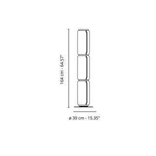 Flos Noctambule Floor 3 High Cylinders floor lamp - Buy now on ShopDecor - Discover the best products by FLOS design