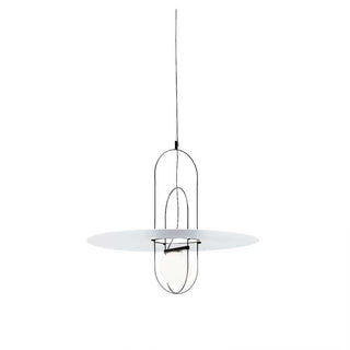 FontanaArte Setareh METAL medium LED suspension lamp White/Black - Buy now on ShopDecor - Discover the best products by FONTANAARTE design