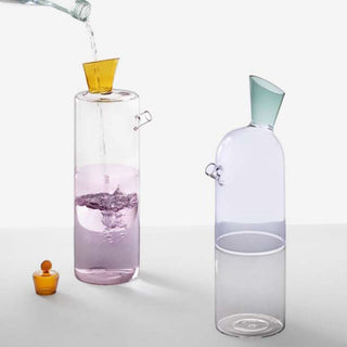Ichendorf Travasi bottle clear/lilac/green by Astrid Luglio - Buy now on ShopDecor - Discover the best products by ICHENDORF design