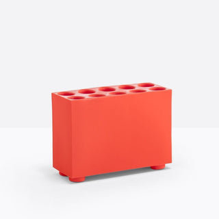 Pedrali Brik umbrella stand in plastic Pedrali Orange AR400E - Buy now on ShopDecor - Discover the best products by PEDRALI design
