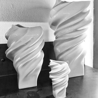 Rosenthal Squall decorative vase h 32 cm - white glazed