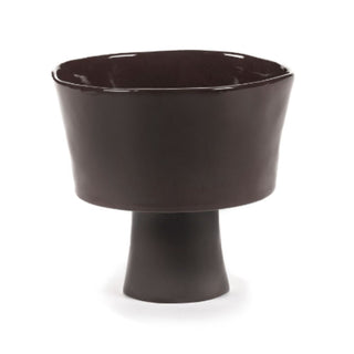 Serax La Mère high bowl foot diam. 18 cm. Serax La Mère Ebony - Buy now on ShopDecor - Discover the best products by SERAX design