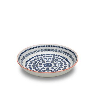 Zafferano Tue soup plate diam. 20 cm blue flowers decoration - Buy now on ShopDecor - Discover the best products by ZAFFERANO design