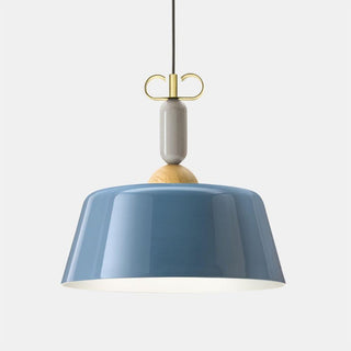 Il Fanale Bon Ton pendant lamp diam. 40 cm - Metal Il Fanale Bon ton Light blue - Buy now on ShopDecor - Discover the best products by IL FANALE design