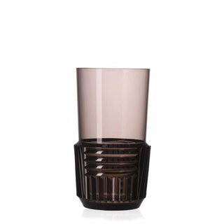 Kartell Trama long drink glass Kartell Smoke grey 30 - Buy now on ShopDecor - Discover the best products by KARTELL design
