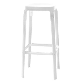 Magis Steelwood Stool h. 78 cm. White - Buy now on ShopDecor - Discover the best products by MAGIS design