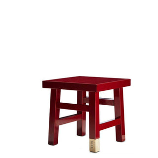 Moooi Common Comrades Farmer red wooden stool - Buy now on ShopDecor - Discover the best products by MOOOI design