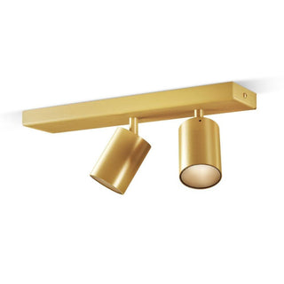 Panzeri Carl2 ceiling/wall lamp LED by Studio Tecnico Panzeri Panzeri Satin brass - Buy now on ShopDecor - Discover the best products by PANZERI design
