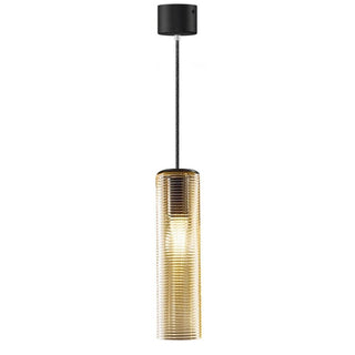 Panzeri Clio suspension lamp LED glass by Silvia Poma Panzeri Amber glass - Buy now on ShopDecor - Discover the best products by PANZERI design
