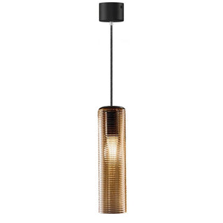 Panzeri Clio suspension lamp LED glass by Silvia Poma Panzeri Bronze glass - Buy now on ShopDecor - Discover the best products by PANZERI design