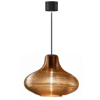 Panzeri Emma suspension lamp LED glass by Silvia Poma Panzeri Tobacco glass - Buy now on ShopDecor - Discover the best products by PANZERI design
