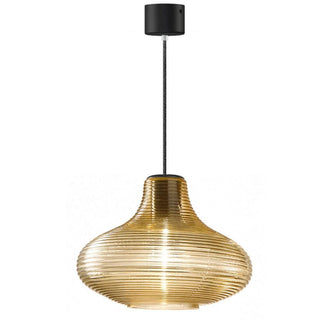 Panzeri Emma suspension lamp LED glass by Silvia Poma Panzeri Amber glass - Buy now on ShopDecor - Discover the best products by PANZERI design