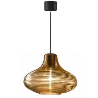 Panzeri Emma suspension lamp LED glass by Silvia Poma Panzeri Bronze glass - Buy now on ShopDecor - Discover the best products by PANZERI design
