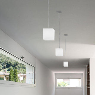 Panzeri Kubik suspension lamp LED white by Studio Tecnico Panzeri - Buy now on ShopDecor - Discover the best products by PANZERI design