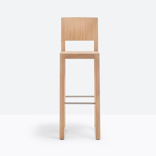Pedrali Brera 386 wooden stool with seat H.74 cm. Pedrali Bleached oak RS - Buy now on ShopDecor - Discover the best products by PEDRALI design
