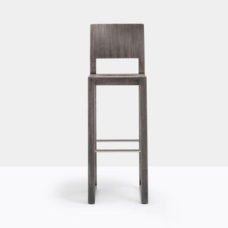 Pedrali Brera 386 wooden stool with seat H.74 cm. Pedrali Wenge oak W - Buy now on ShopDecor - Discover the best products by PEDRALI design