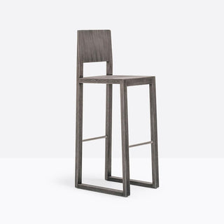 Pedrali Brera 386 wooden stool with seat H.74 cm. - Buy now on ShopDecor - Discover the best products by PEDRALI design