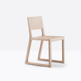 Pedrali Feel 450 wooden design chair with sled base Pedrali Bleached oak RS - Buy now on ShopDecor - Discover the best products by PEDRALI design