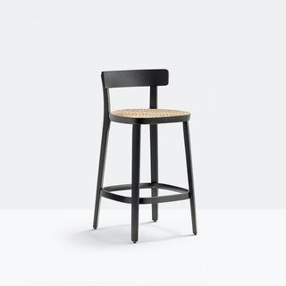 Pedrali Folk 2926 stool with cane seat H.65 cm. - Buy now on ShopDecor - Discover the best products by PEDRALI design