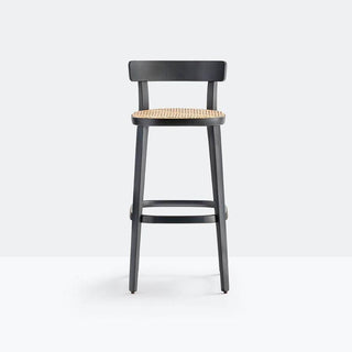 Pedrali Folk 2927 stool with cane seat H.75 cm. - Buy now on ShopDecor - Discover the best products by PEDRALI design