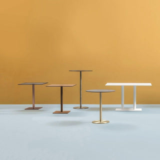 Pedrali Inox 4414 table base brushed steel H.110 cm. - Buy now on ShopDecor - Discover the best products by PEDRALI design