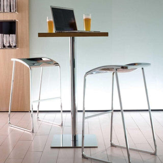 Pedrali Inox 4424 table base brushed steel H.110 cm. - Buy now on ShopDecor - Discover the best products by PEDRALI design