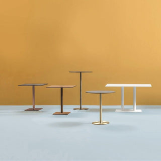 Pedrali Inox 4444 table base brushed steel H.110 cm. - Buy now on ShopDecor - Discover the best products by PEDRALI design