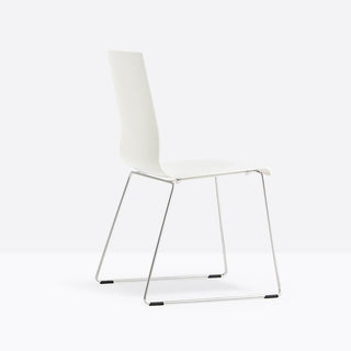 Pedrali Kuadra 1158 chair with sled base - Buy now on ShopDecor - Discover the best products by PEDRALI design