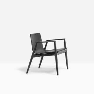 Pedrali Malmo 295 lounge armchair in black painted ash - Buy now on ShopDecor - Discover the best products by PEDRALI design