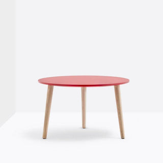Pedrali Malmö MLTD coffee table diam.60 cm. in red solid laminate - Buy now on ShopDecor - Discover the best products by PEDRALI design