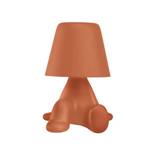 Qeeboo Sweet Brothers Bob portable LED table lamp Terracotta - Buy now on ShopDecor - Discover the best products by QEEBOO design