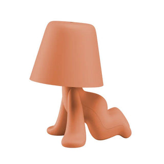 Qeeboo Sweet Brothers Ron portable LED table lamp Terracotta - Buy now on ShopDecor - Discover the best products by QEEBOO design