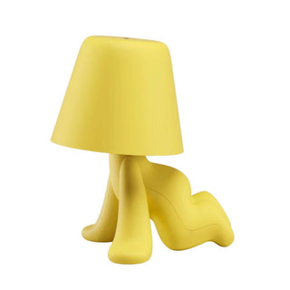Qeeboo Sweet Brothers Ron portable LED table lamp Qeeboo Yellow - Buy now on ShopDecor - Discover the best products by QEEBOO design