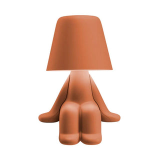 Qeeboo Sweet Brothers Sam portable LED table lamp Terracotta - Buy now on ShopDecor - Discover the best products by QEEBOO design
