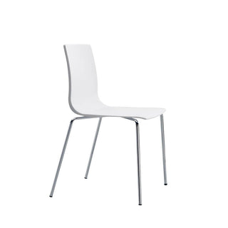 Scab Alice Chair with chromed legs and technopolymer seat Scab Linen 11 - Buy now on ShopDecor - Discover the best products by SCAB design