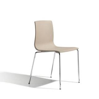 Scab Alice Chair with chromed legs and technopolymer seat Scab Dove grey 15 - Buy now on ShopDecor - Discover the best products by SCAB design