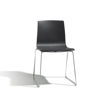 Scab Alice sledge chair - technopolymer seat by A. W. Arter - F. Citton Scab Anthracite 81 - Buy now on ShopDecor - Discover the best products by SCAB design
