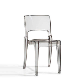 Scab Isy Antishock chair by Roberto Semprini Scab Transparent smoked grey 183 - Buy now on ShopDecor - Discover the best products by SCAB design