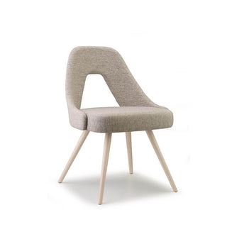Scab Me chair bleached beech and fabric seat by Simone Micheli Scab Cord T6 28 - Buy now on ShopDecor - Discover the best products by SCAB design