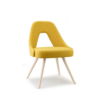 Scab Me chair bleached beech and fabric seat by Simone Micheli Scab Saffron T5 27 - Buy now on ShopDecor - Discover the best products by SCAB design