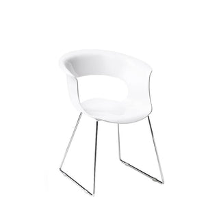 Scab Miss B Antishock sled armchair by Luisa Battaglia Scab White 310 - Buy now on ShopDecor - Discover the best products by SCAB design
